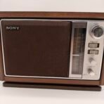 Vintage Sony ICF-9740W AM FM 2 Band Table Radio Wood Grain - Image 3