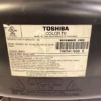 Toshiba 13A24 13” CRT Color TV Retro Gaming w/ Remote Tested Working 2004 - Image 7