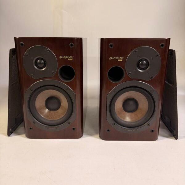 Onkyo D-202AX LTD Bookshelf Speakers Pair 6 Ohm 80W Made in Japan Wood
